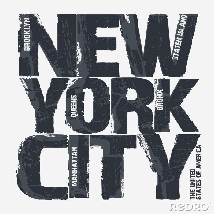 Canvas New York City Typografie ontwerp
