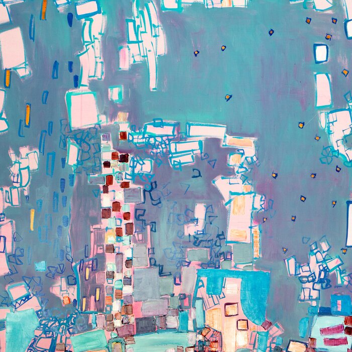 Canvas Oil painting, abstract drawing, handmade