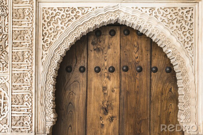 Canvas Oosters ornament boven de deur