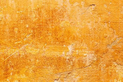 Oranje betonnen muur