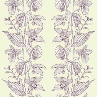 Orchideeën in sierlijke stijl