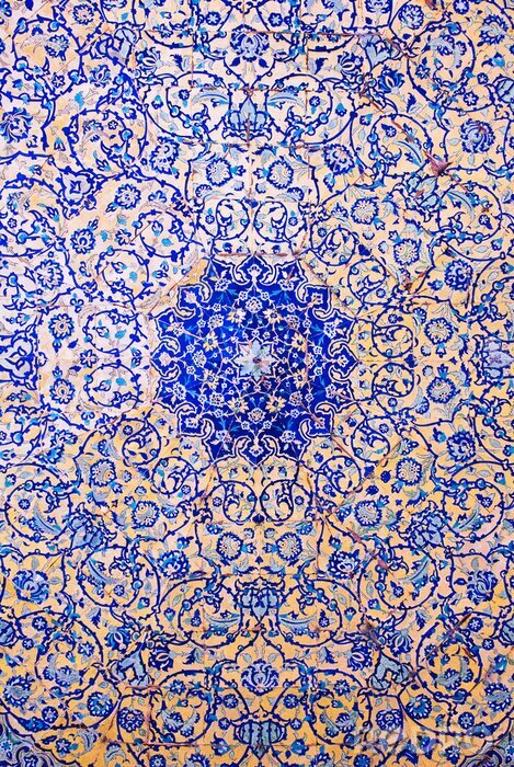Canvas Ornament oosterse Mandala uit Iran