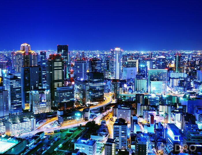 Canvas Osaka-stad in Japan