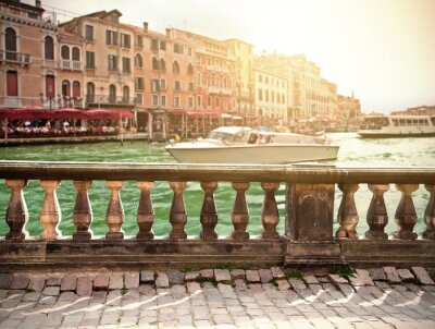 Canvas Oude brug in Venetië