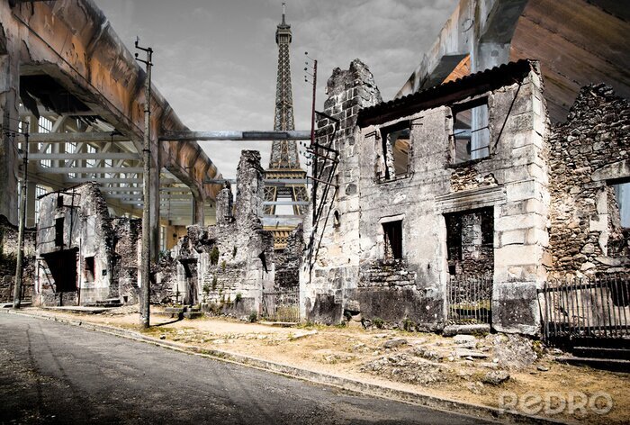 Canvas Oude gebouwen