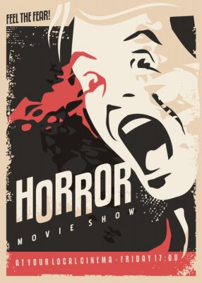 Oude horrorfilmposter