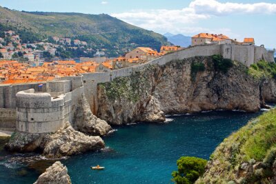 Canvas Oude stad van Dubrovnik, Kroatië