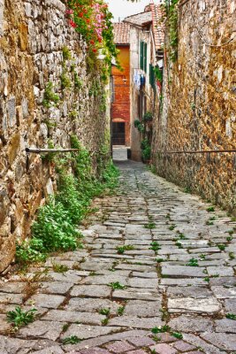 oude steegje in Toscane