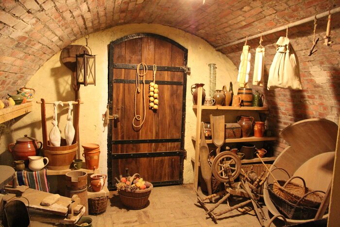 Canvas Oude voorraadkast