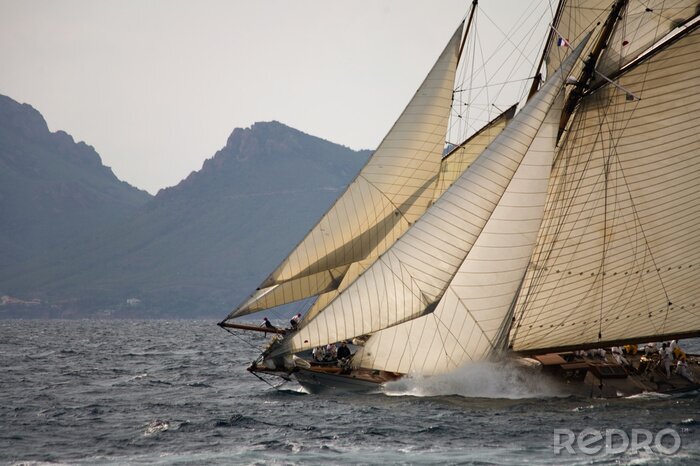 Canvas Oude zeilboot