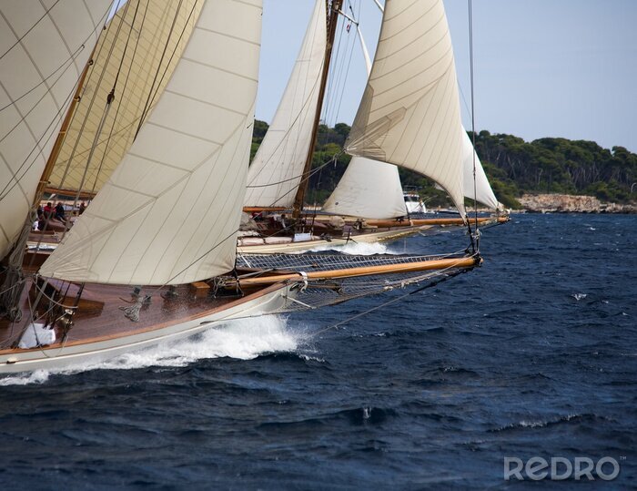 Canvas Oude zeilboot