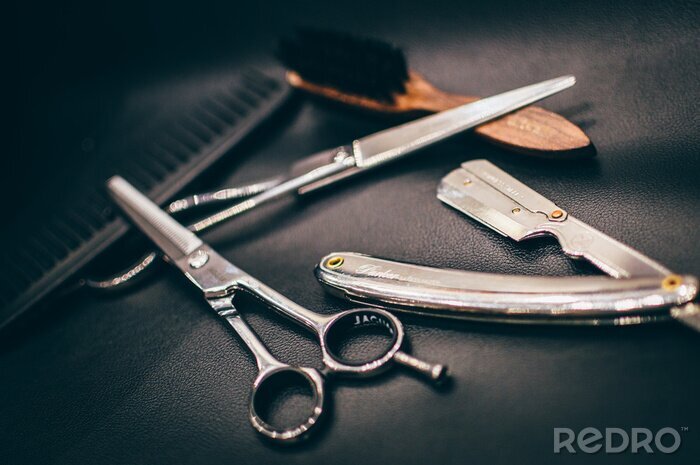 Canvas outils barbier