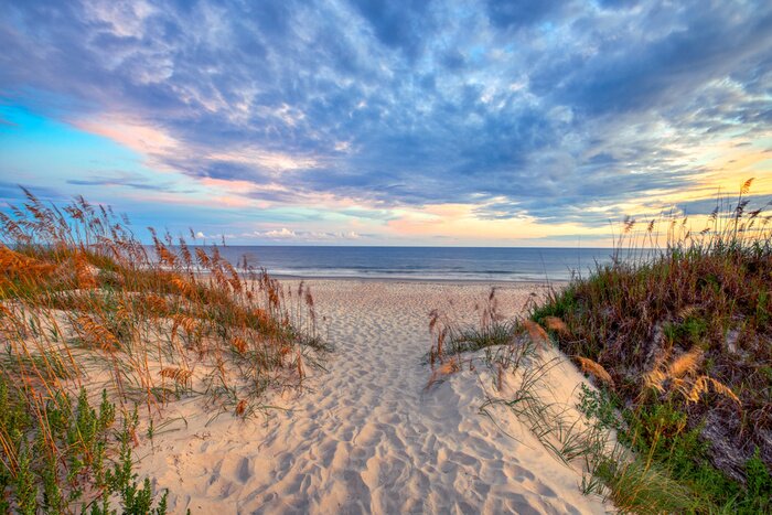 Canvas Pad naar het strand