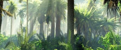 Palmbomen in de jungle