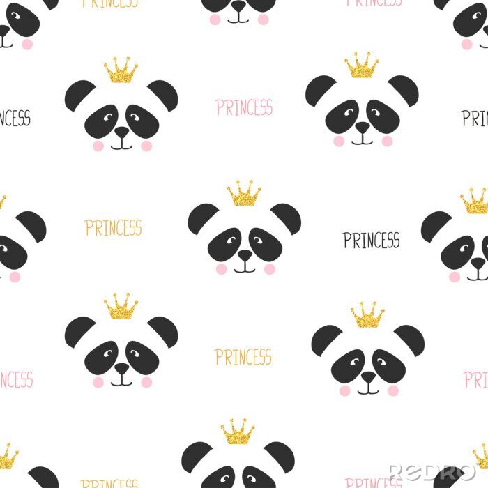 Canvas Panda's in kronen