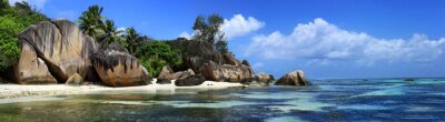 Canvas panorama des seychellen