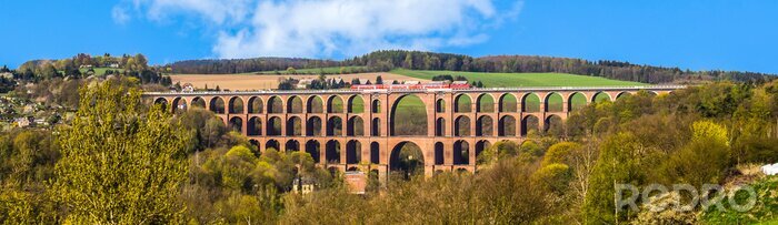 Canvas Panorama Göltzschtalbrücke in Vogtland