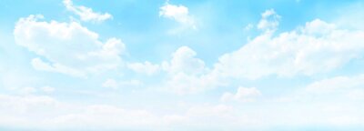 Panorama van een blauwe lucht