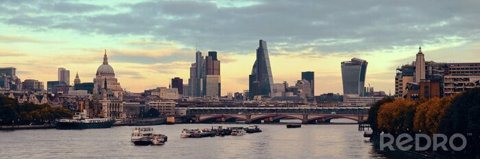 Canvas Panoramisch beeld van Londen