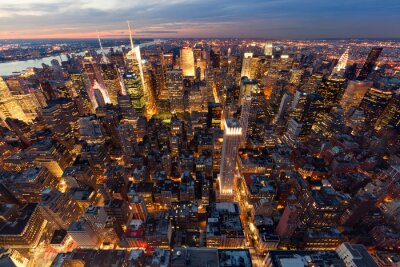 Panoramisch perspectief van New York
