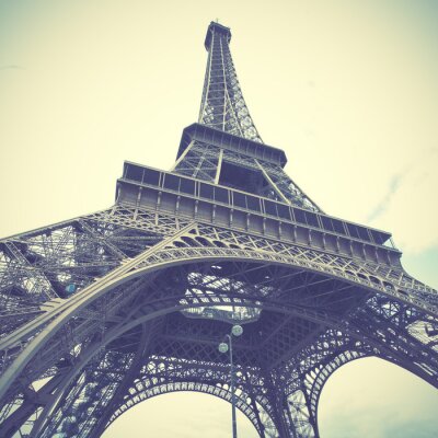 Parijs Eiffeltoren in sepia