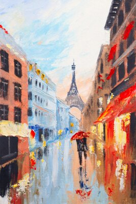 Parijs geschilderd met waterverf