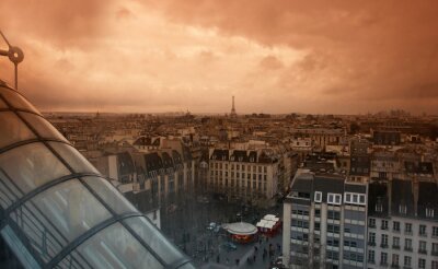 Canvas Parijs plaats Georges Pompidou