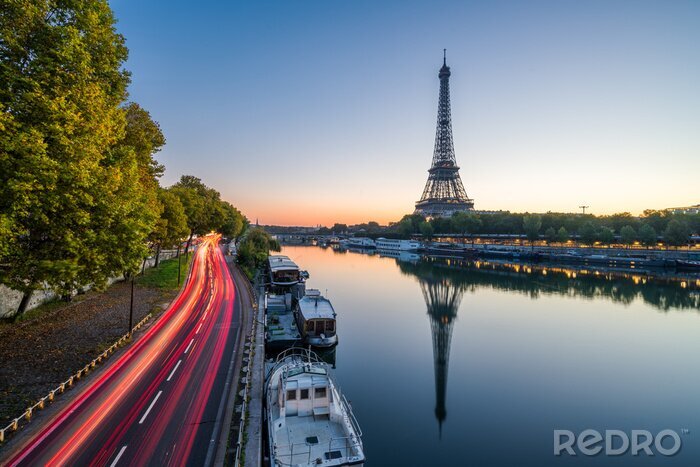 Canvas Parijs van bovenaf gezien