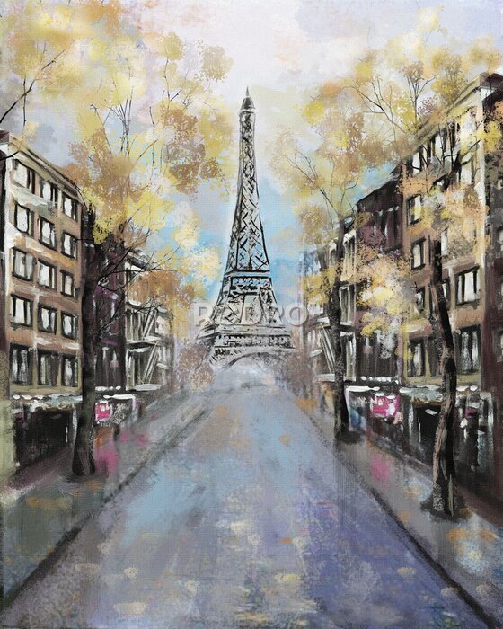 Canvas Parijse herfst