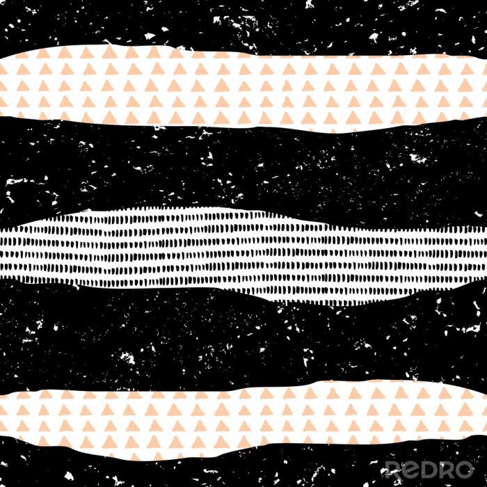 Canvas Patroon met versierde strepen