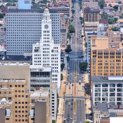 Canvas Philadelphia luchtfoto