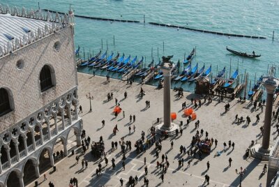 Piazza San Marco waterkant, Venetië, Italië