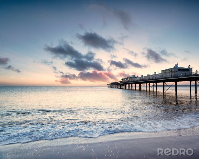 Canvas Pier in de ochtend in Paignton