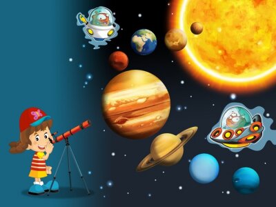 Planeten en de zon voor kinderen
