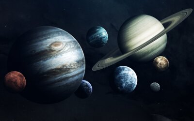 Planeten in de ruimte