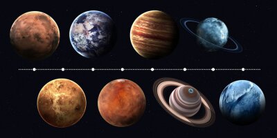 Canvas Planeten van het zonnestelsel