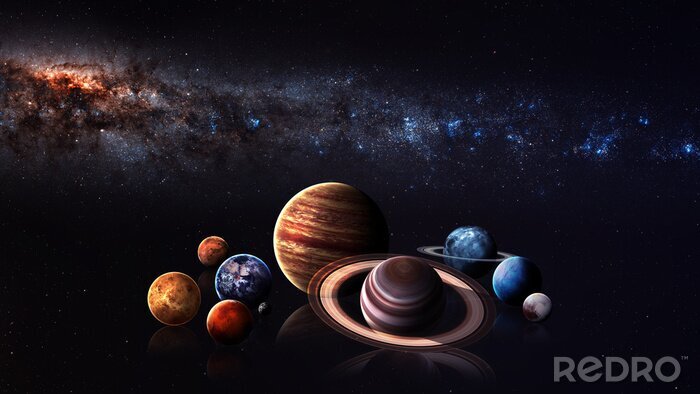 Canvas Planeten van het zonnestelsel