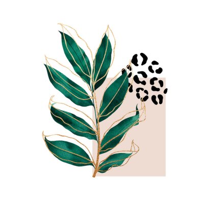 Planten in glamour stijl