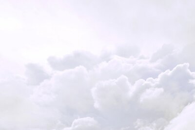 Fotobehang Pluizige witte wolken