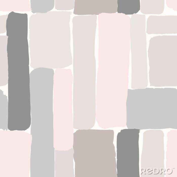 Canvas Poeder patroon met strepen en vormen