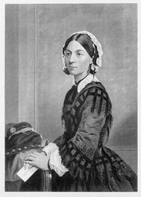 Canvas Portret van Florence Nightingale