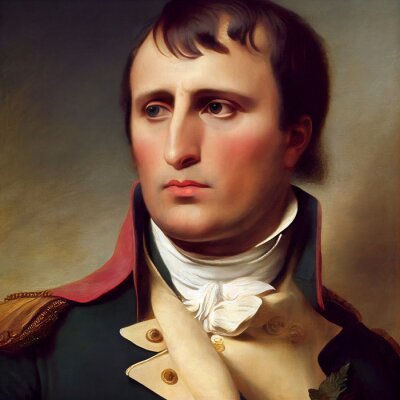 Canvas Portret van Napoleon