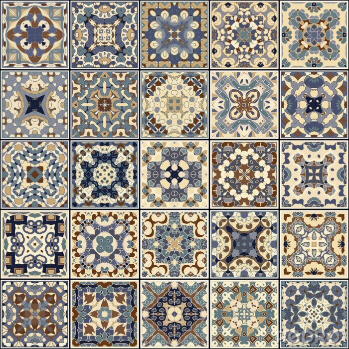 Canvas Portugese tegels samenstelling