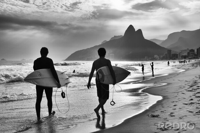 Canvas prachtig strand in Rio de Janeiro