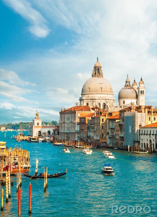Canvas Prachtig uitzicht op de Canal Grande, Venetië, Italië