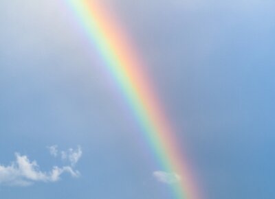 Canvas rainbow in the sky
