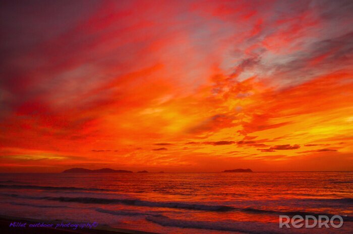 Canvas Red Sunset