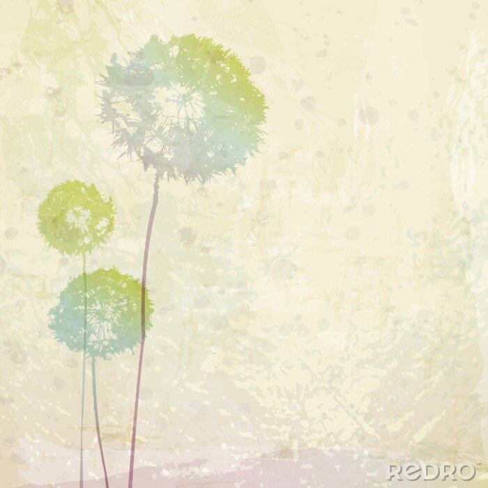 Canvas Regenboog paardenbloemen