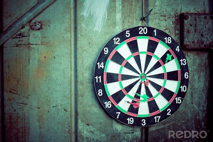 Canvas Retro dartbord