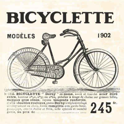 Retro fiets voor vrouwen